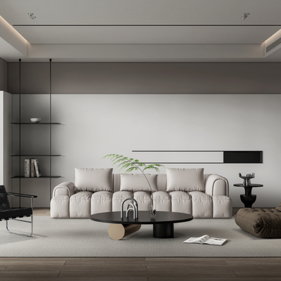 现代客厅su模型