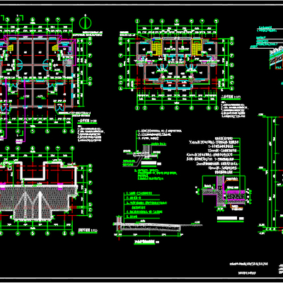  泗洪县陈圩乡郁嘴村给排水cad施工图 