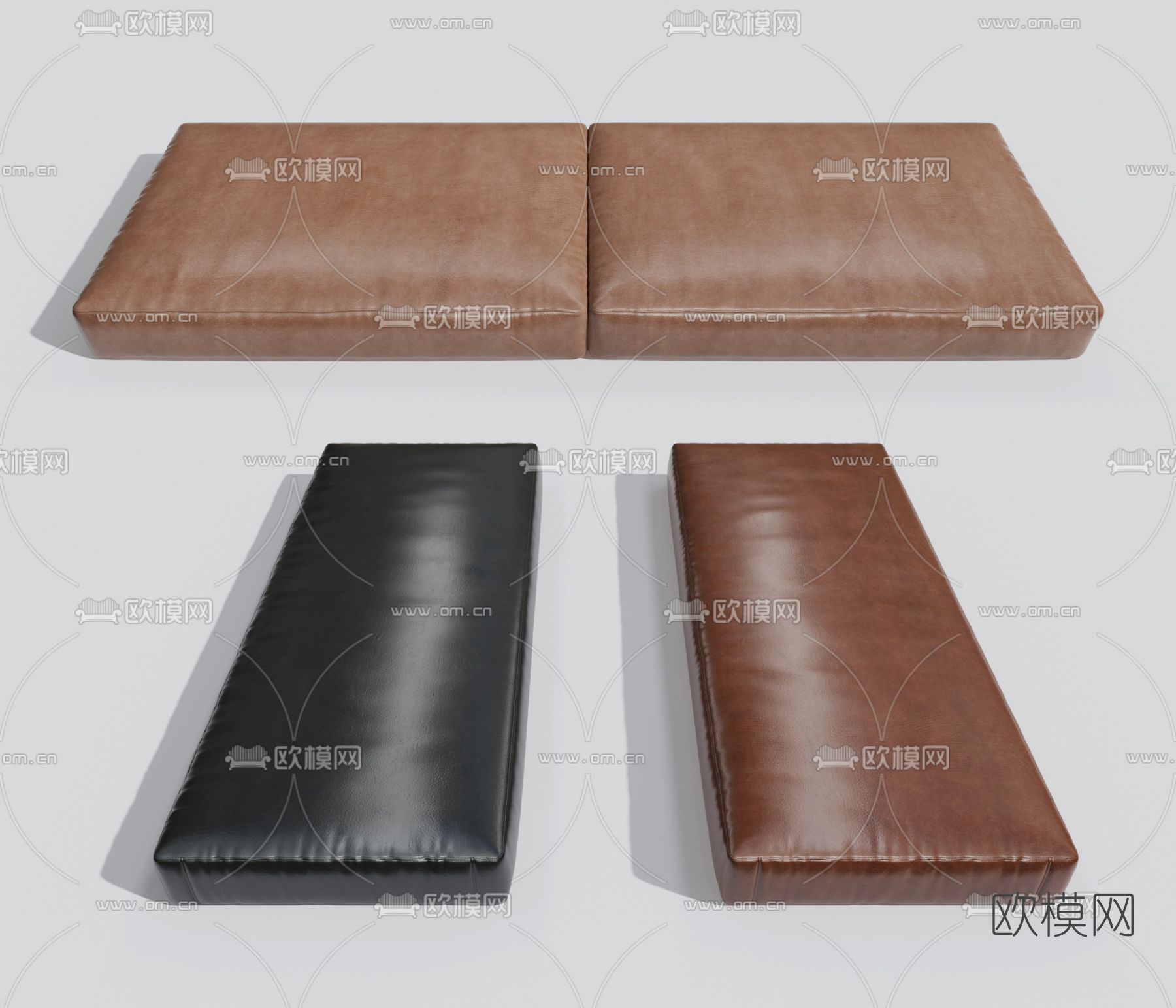 现代坐垫3d模型下载