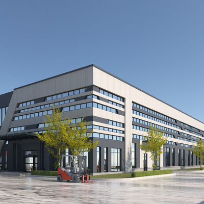 厂房建筑外观3d模型