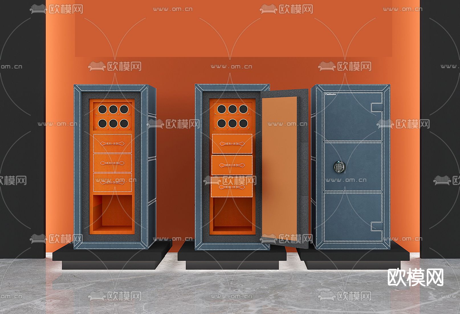 现代保险柜免费3d模型下载