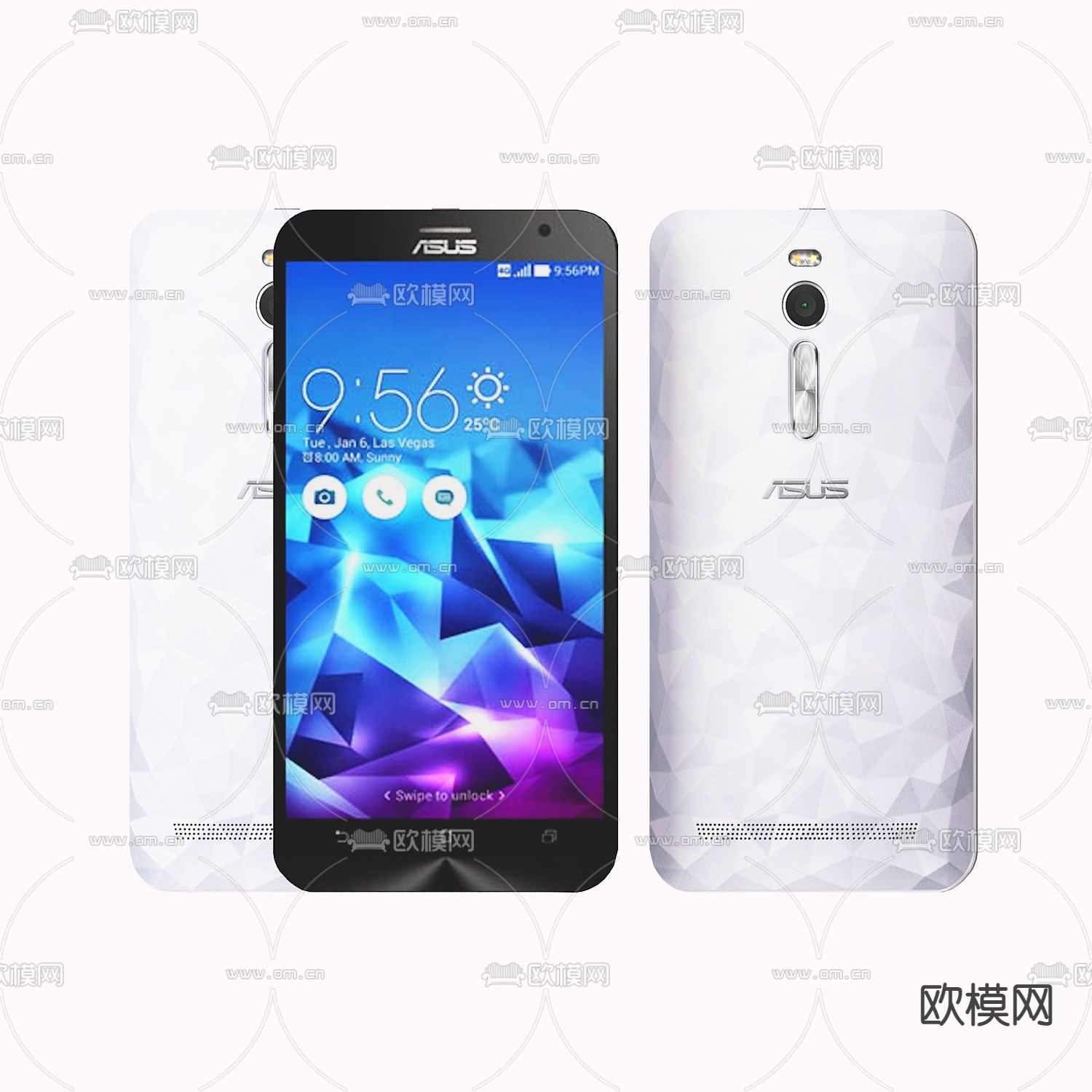 现代数码手机3d模型下载