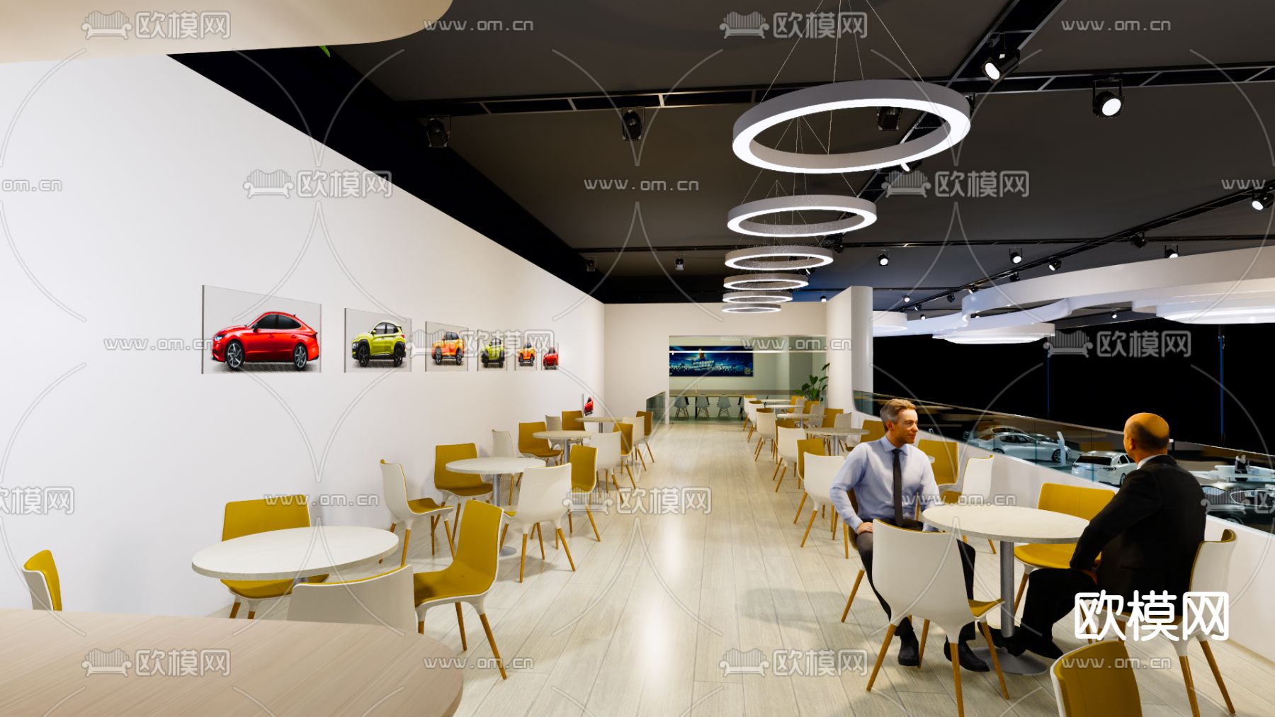 现代汽车展厅su模型下载（渲染图7）