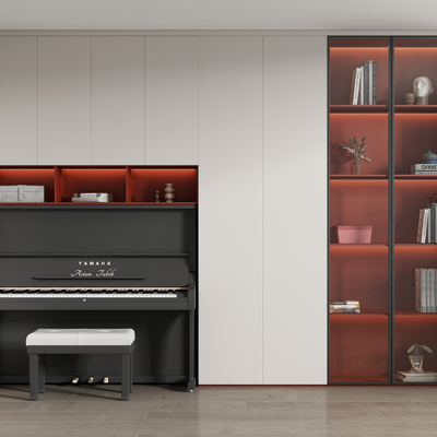 钢琴柜装饰柜3d模型