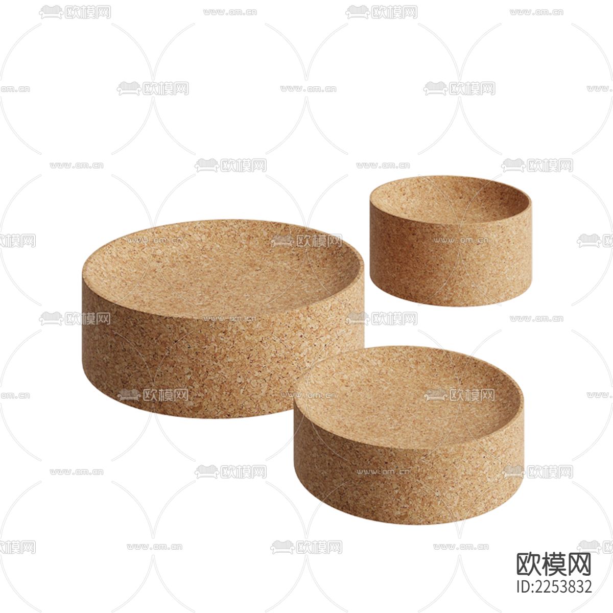 北欧简约软木托盘