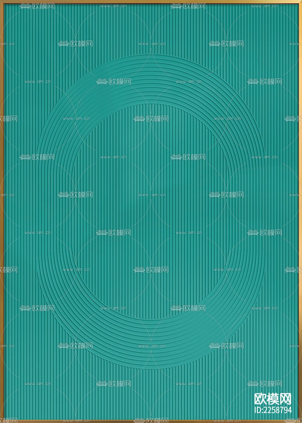 现代几何纹龙精雕立体装饰画