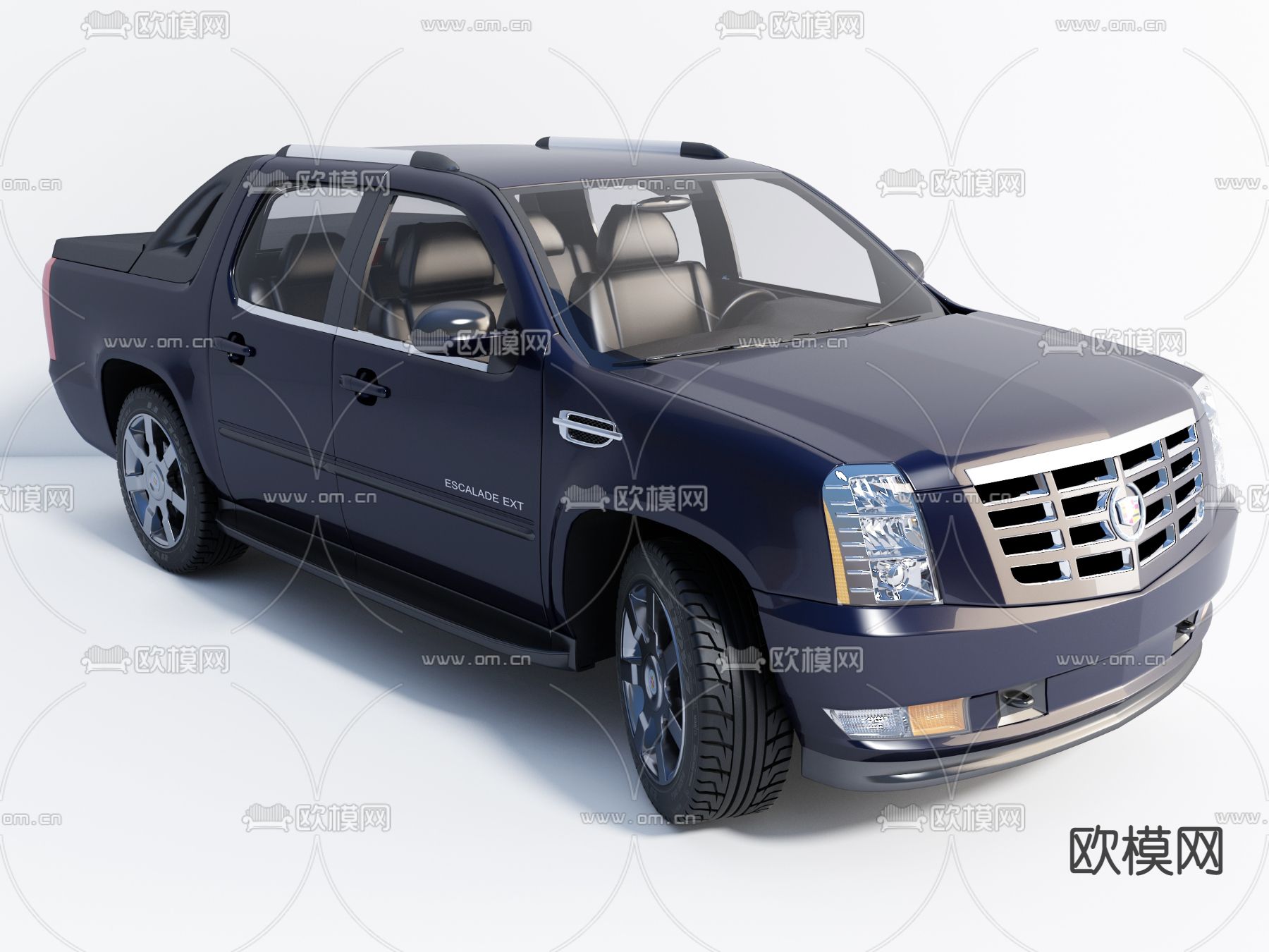 现代凯迪拉克越野车汽车3d模型下载
