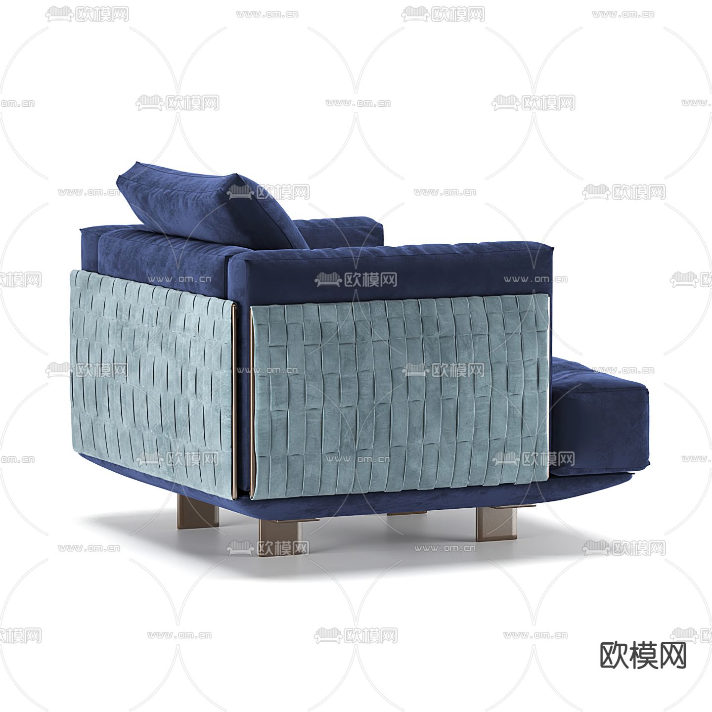 Natuzzi 现代单人沙发3d模型下载（渲染图2）