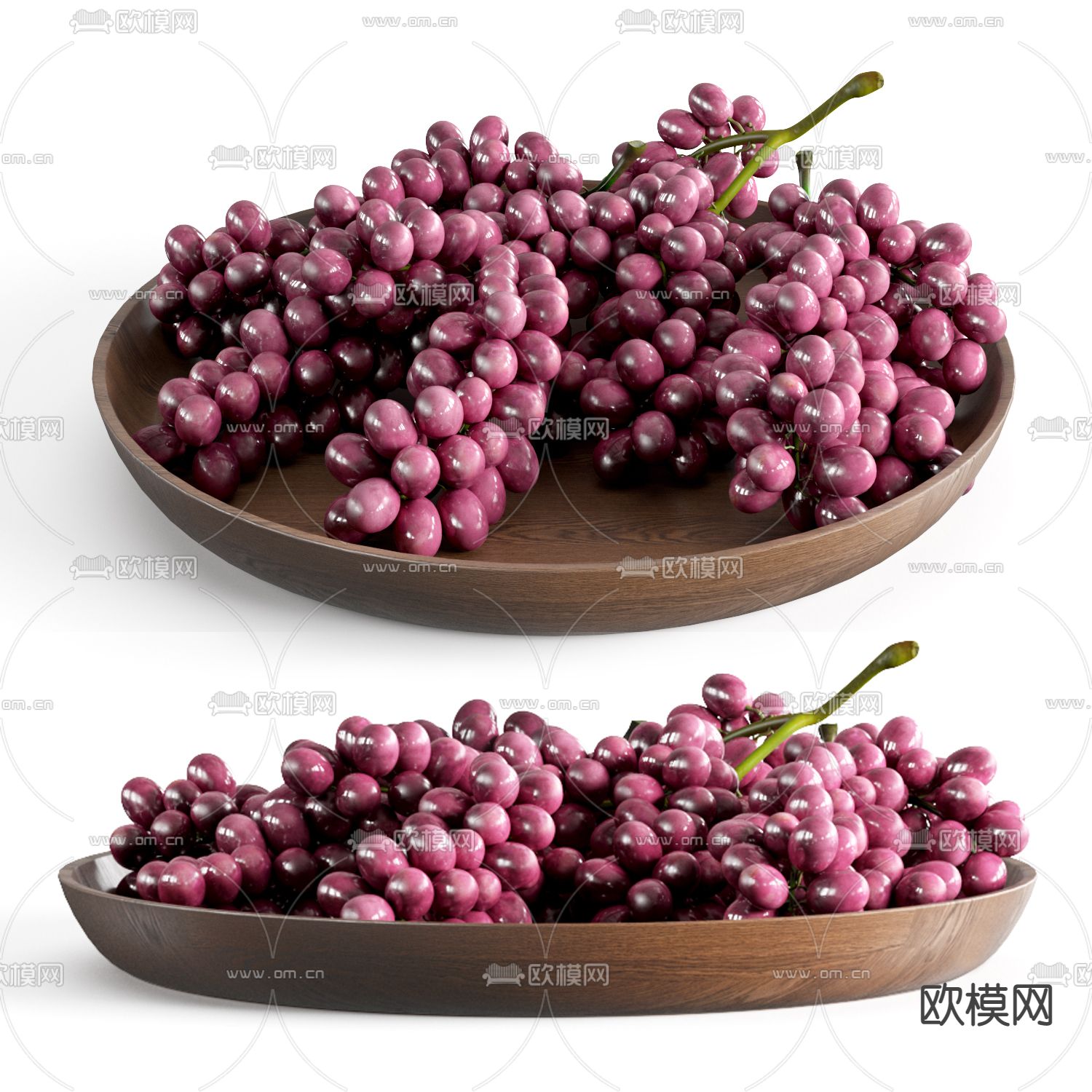 葡萄食品果盘3d模型