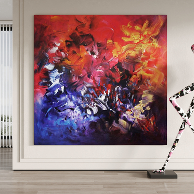 现代抽象装饰挂画su模型