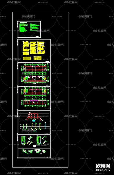 物流园12号商业给排水CAD施工图下载（渲染图3）