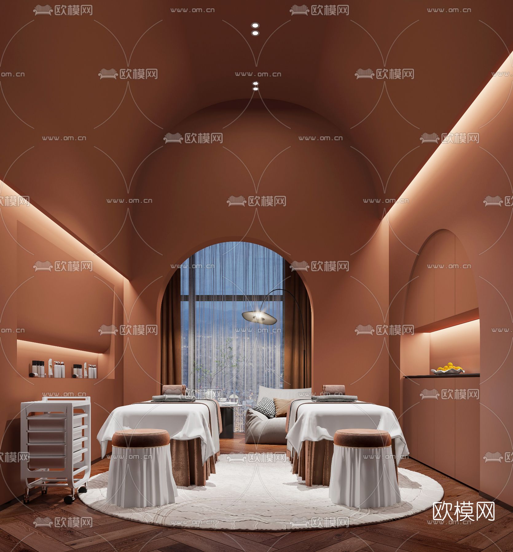现代SPA美容院护理房3d模型