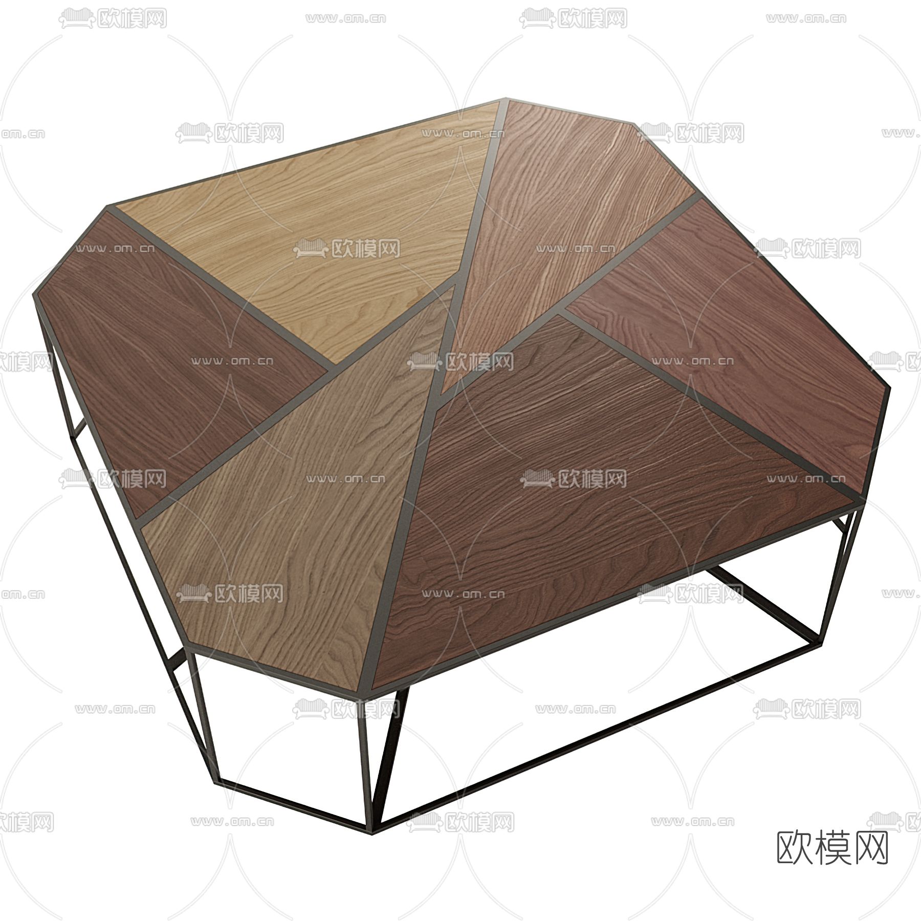 现代茶几3d模型下载（渲染图1）