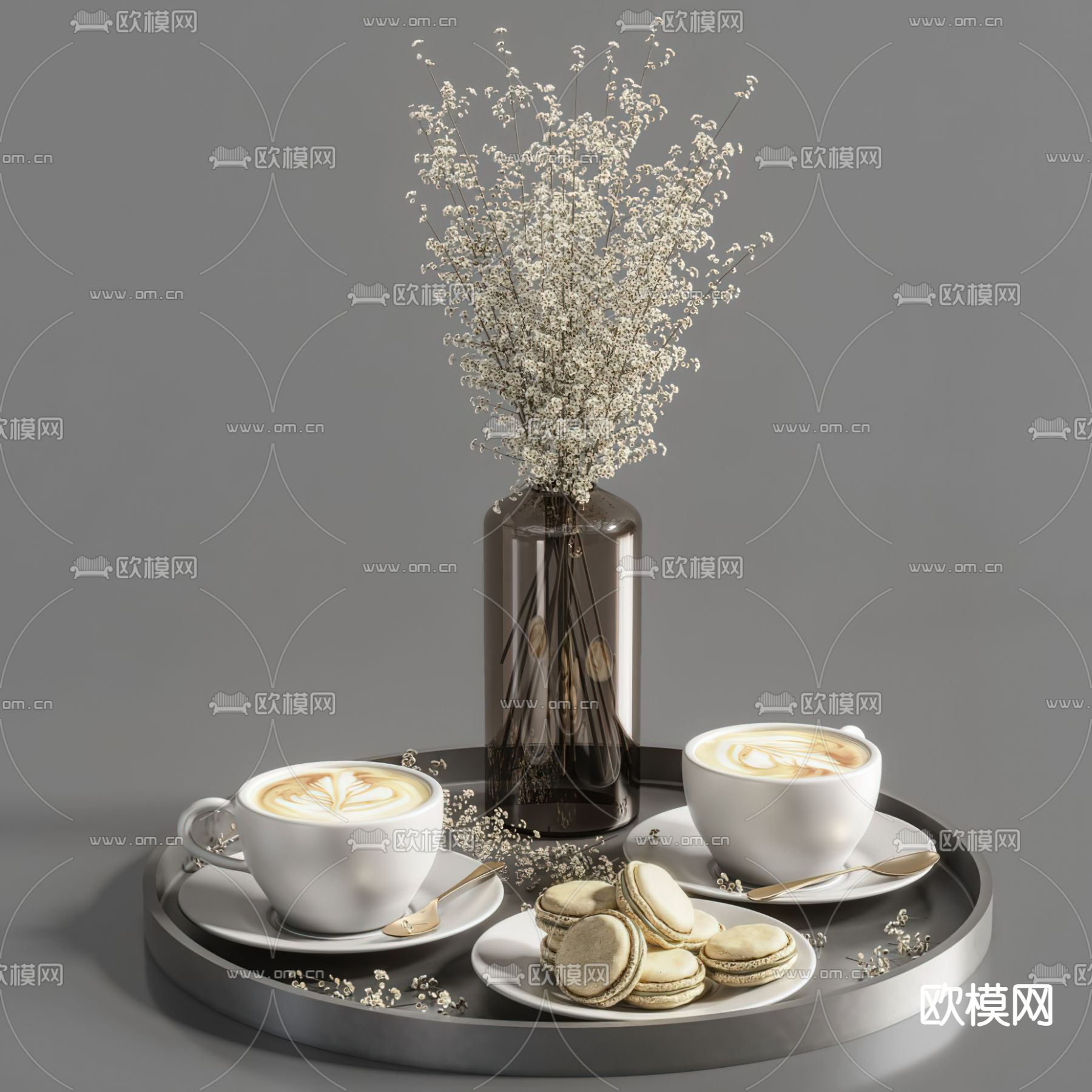 咖啡食品3d模型下载（渲染图2）