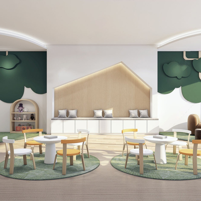  现代儿童阅读室su模型 