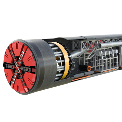  现代地铁隧道施工机械su模型 