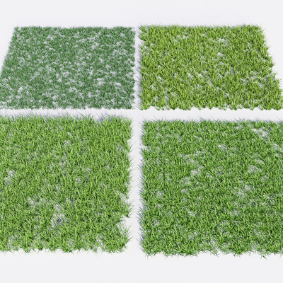  现代草坪草地su模型 