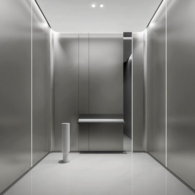  现代吸烟室休息室su模型 