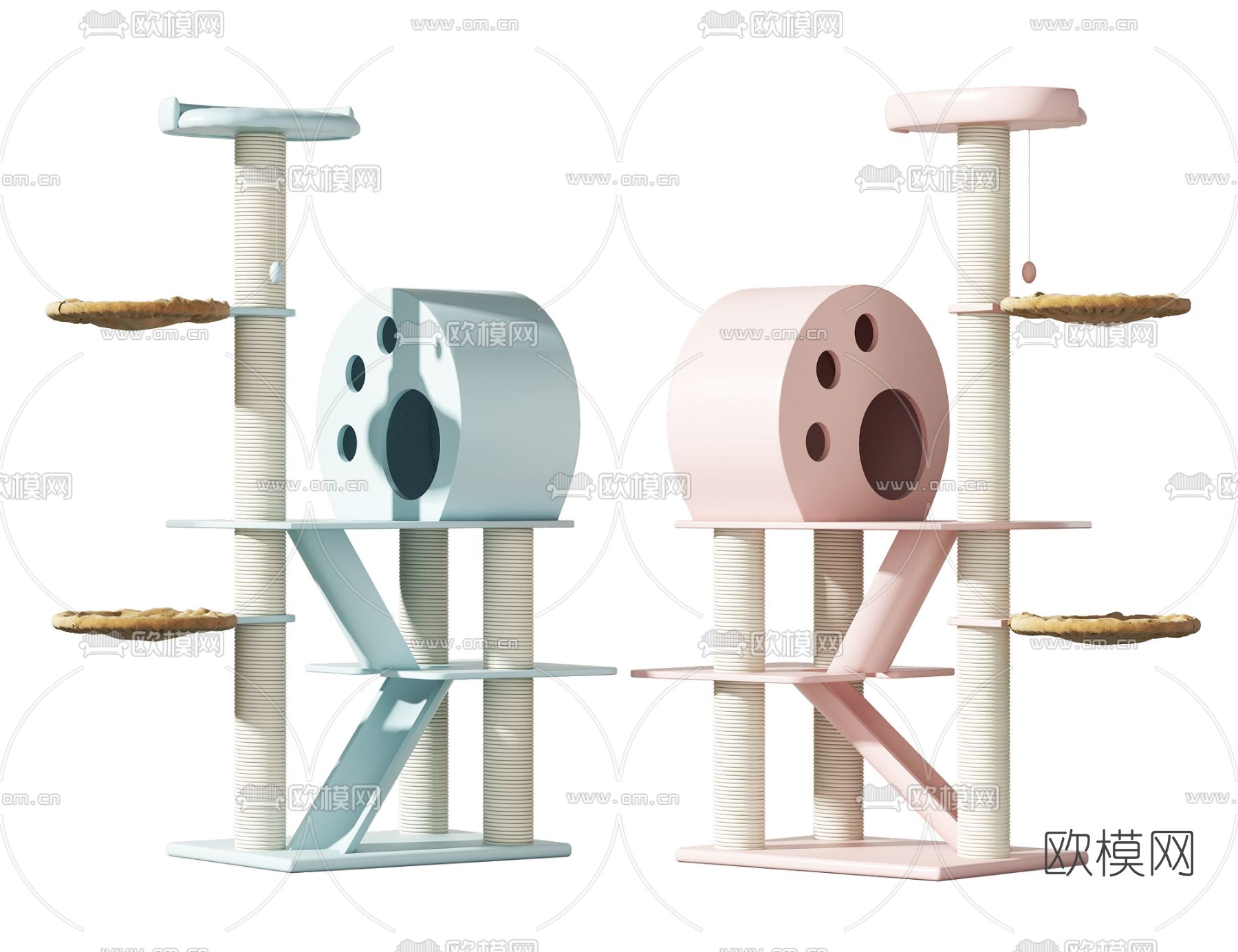 现代猫爬架3d模型下载