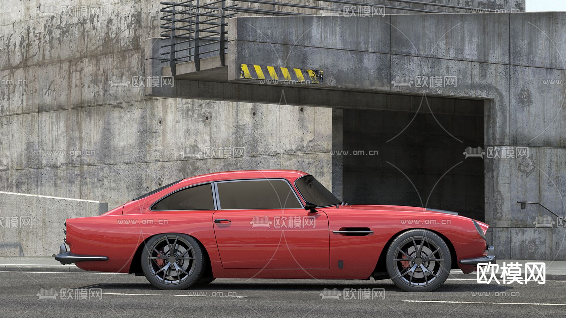 阿斯顿马丁汽车3d模型下载