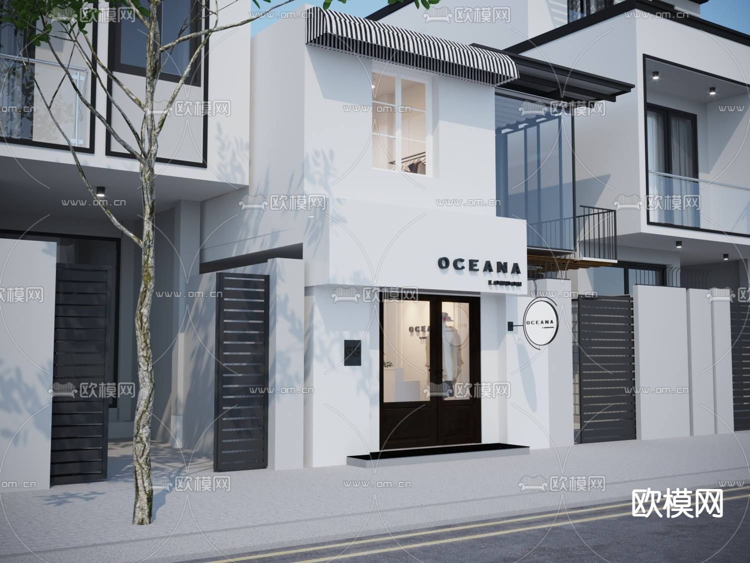 北欧极简创意时装店免费3d模型下载（渲染图5）