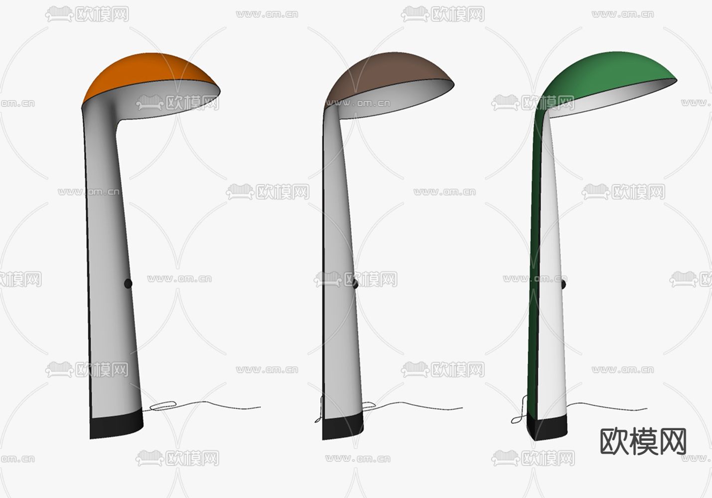 现代简约落地灯su模型下载（渲染图2）