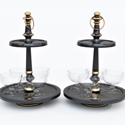  现代酒具酒托su模型 