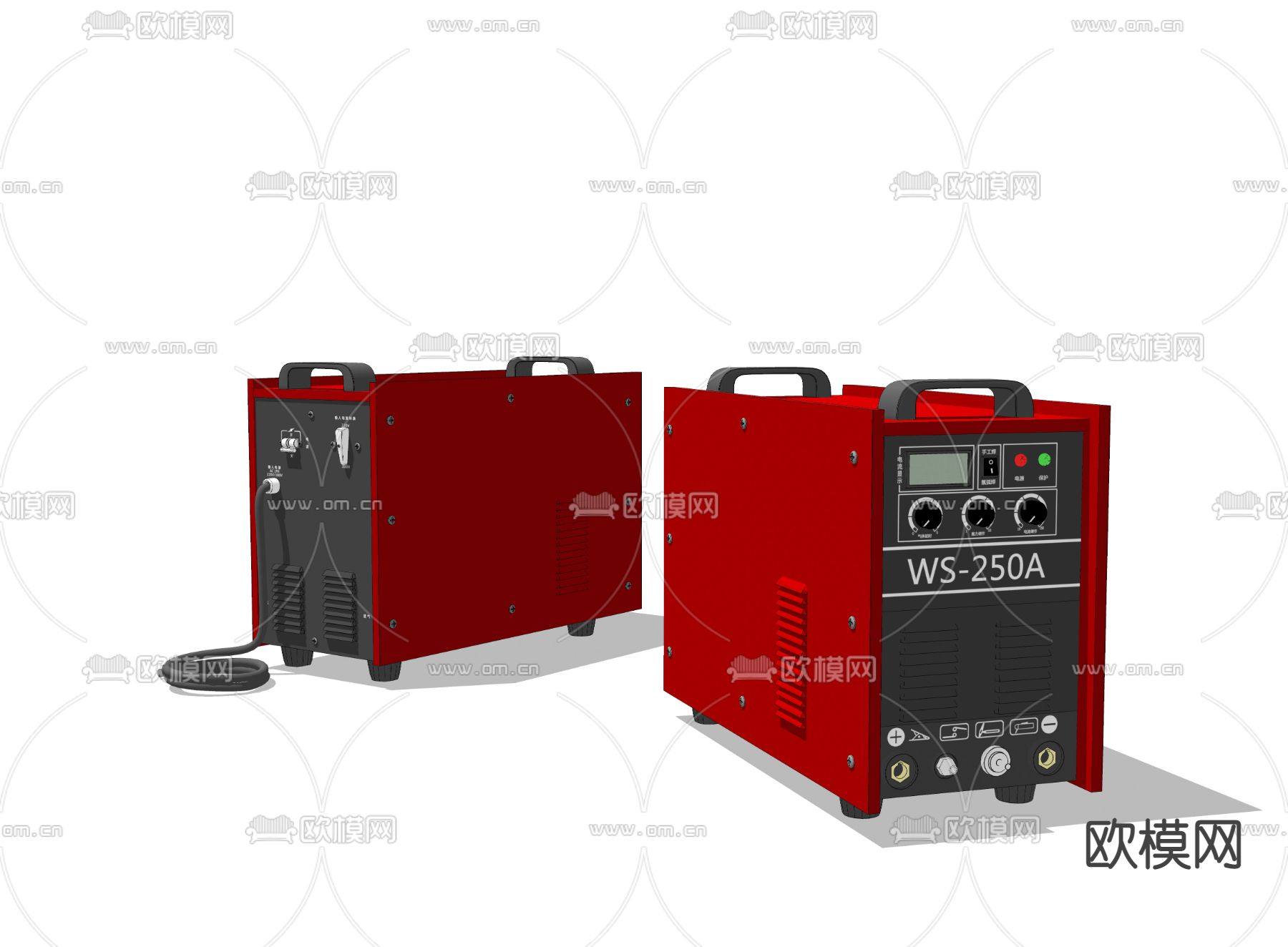现代电焊机su模型下载（渲染图2）