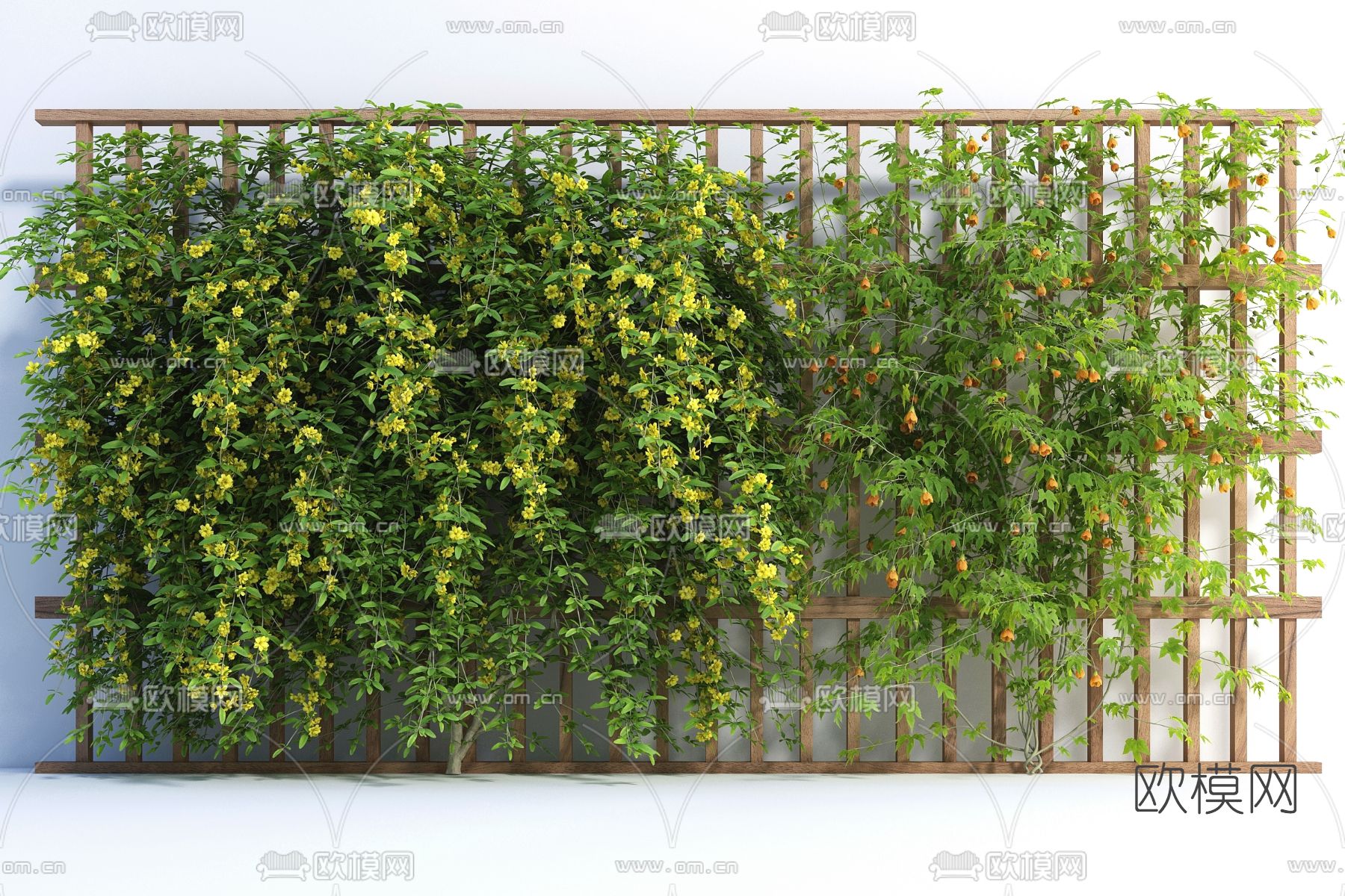 现代绿植藤蔓3d模型下载