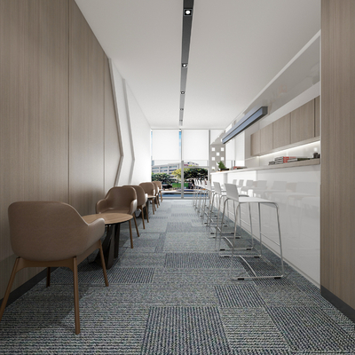  现代公司茶水间su模型 