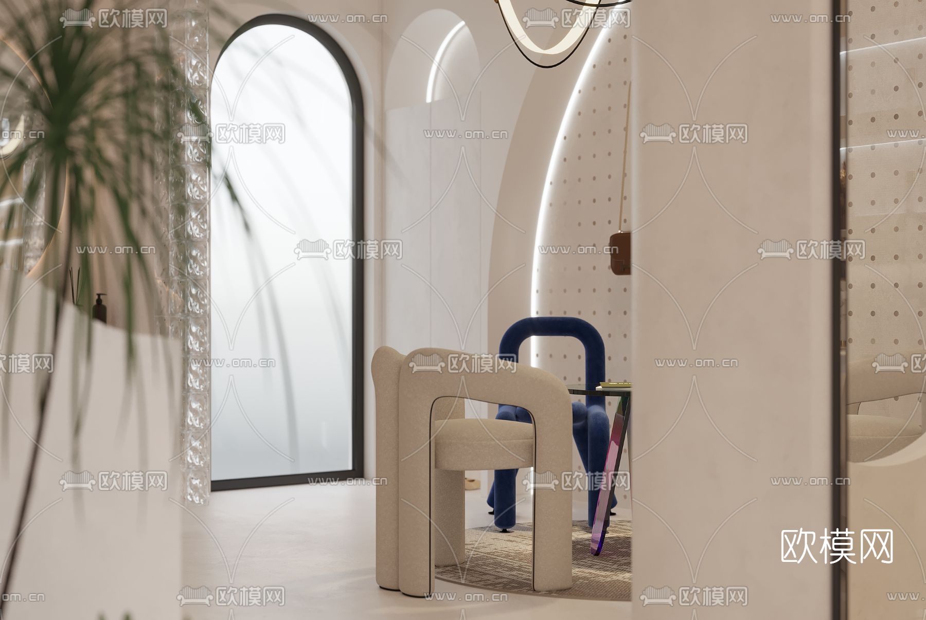 侘寂美容院3d模型