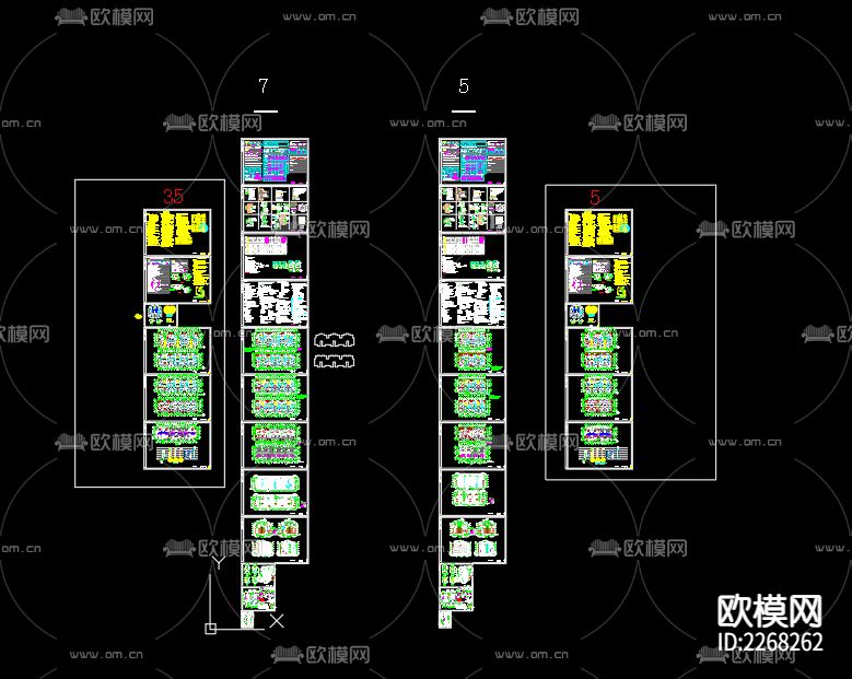 居民住宅给排水CAD施工图下载（渲染图4）