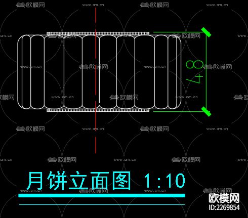 月饼工艺制品节点大样下载（渲染图3）