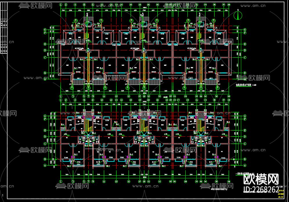 居民住宅给排水CAD施工图下载（渲染图1）