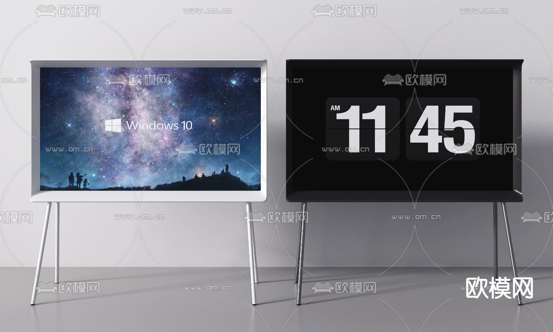 现代智能会议屏一体机3d模型下载