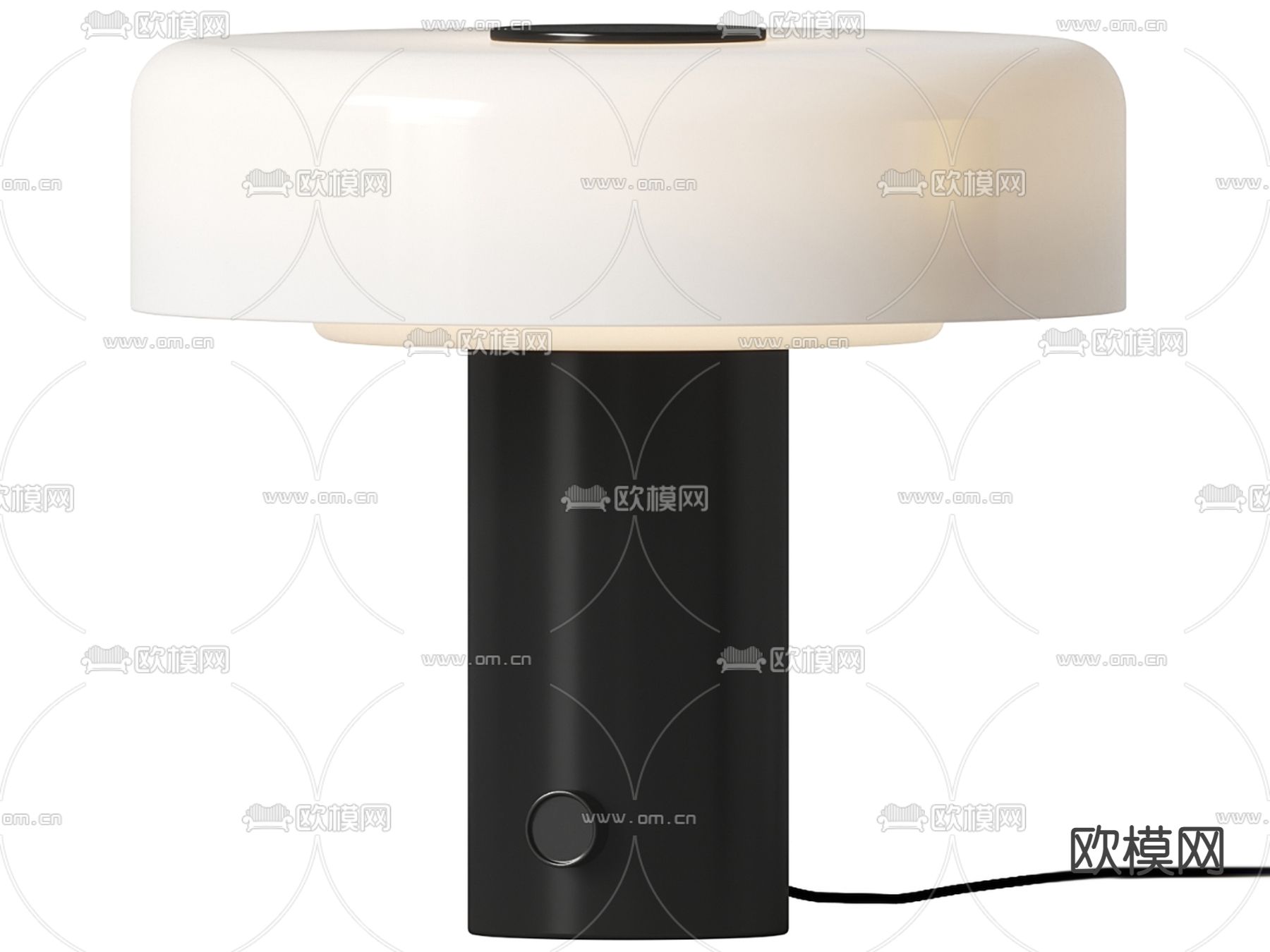 Flos 圆形台灯3d模型下载（渲染图2）