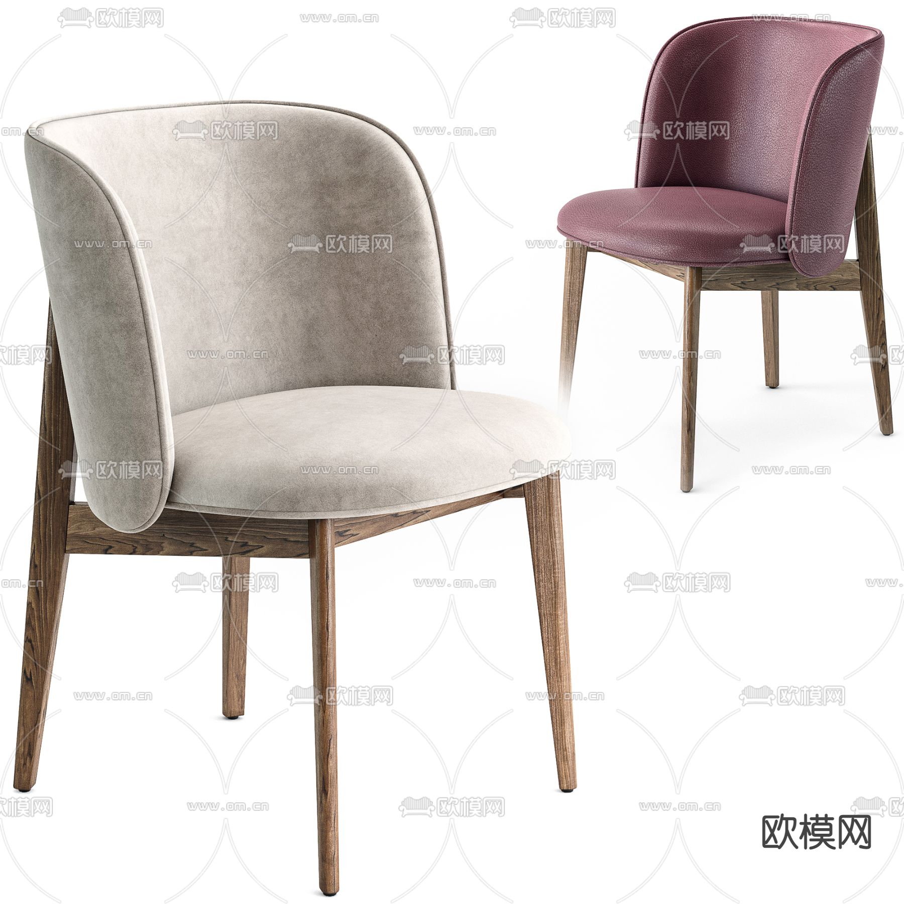 Calligaris 现代餐椅3d模型下载