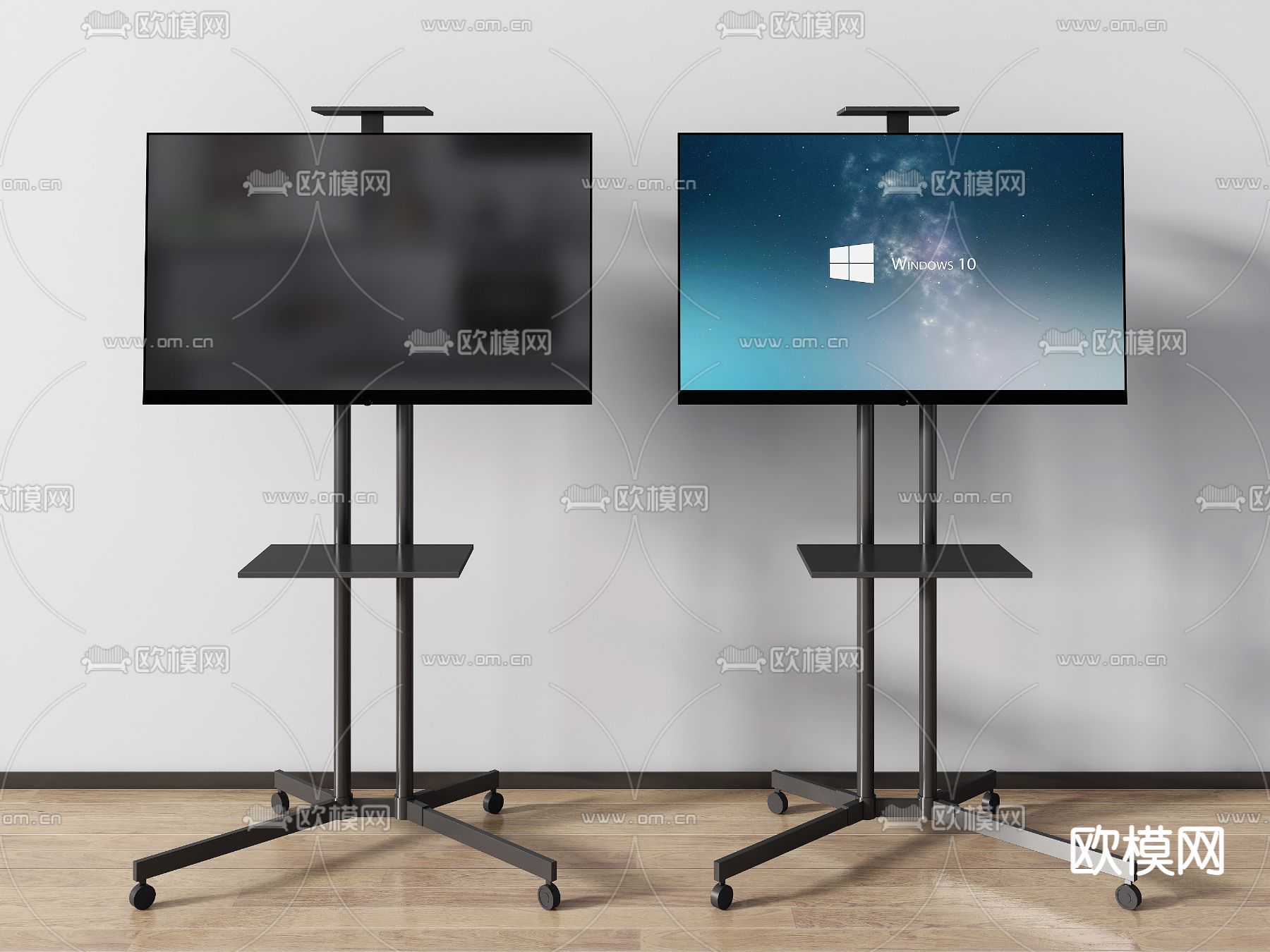 现代智能会议屏一体机3d模型下载