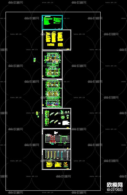 普力优创综合楼给排水CAD施工图下载（渲染图3）
