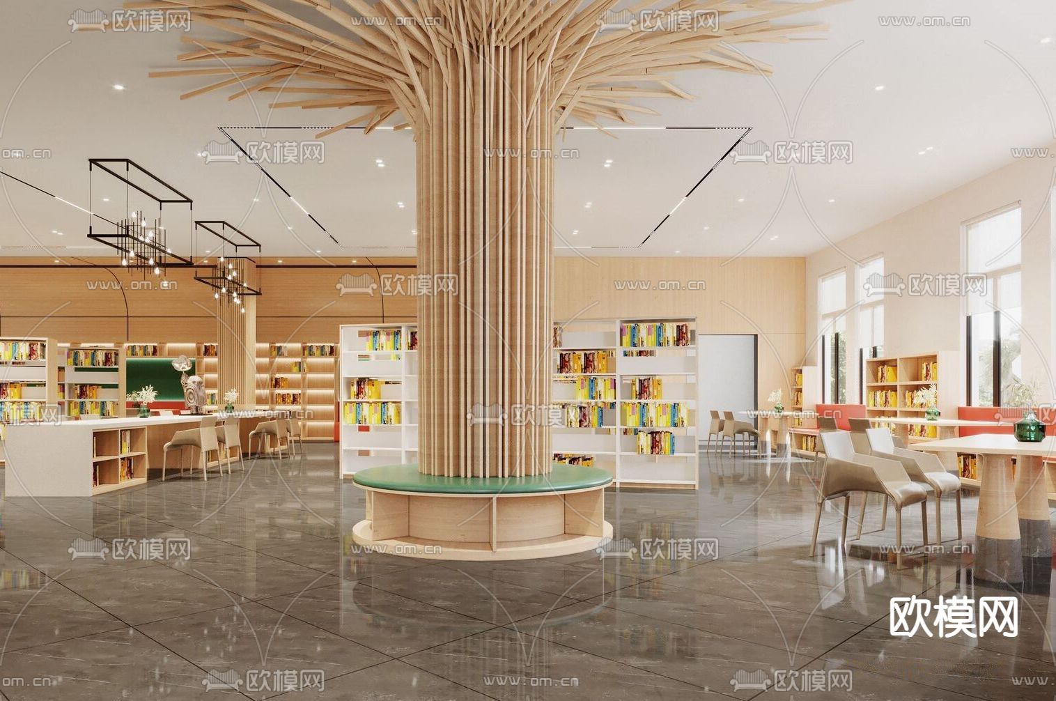 现代售楼处3d模型下载