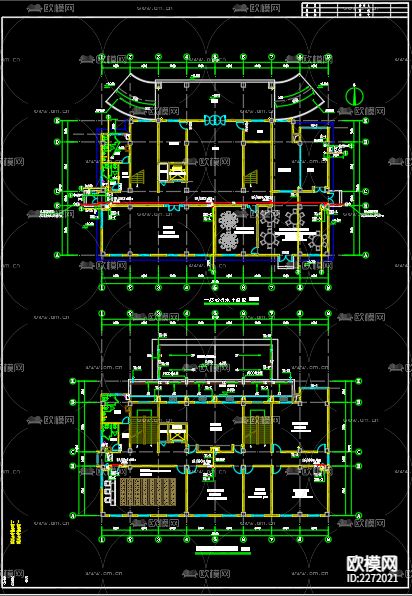 普力优创综合楼给排水CAD施工图下载（渲染图1）