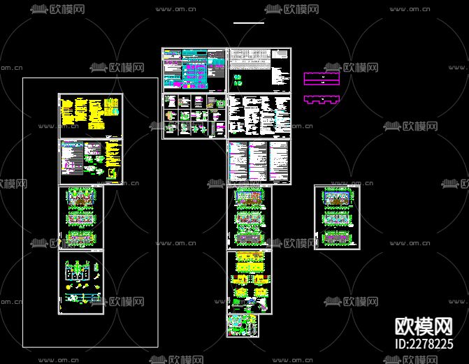 四河乡雪二新村17号楼给排水cad施工图下载（渲染图1）