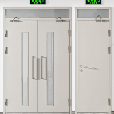  现代消防门防火门su模型 