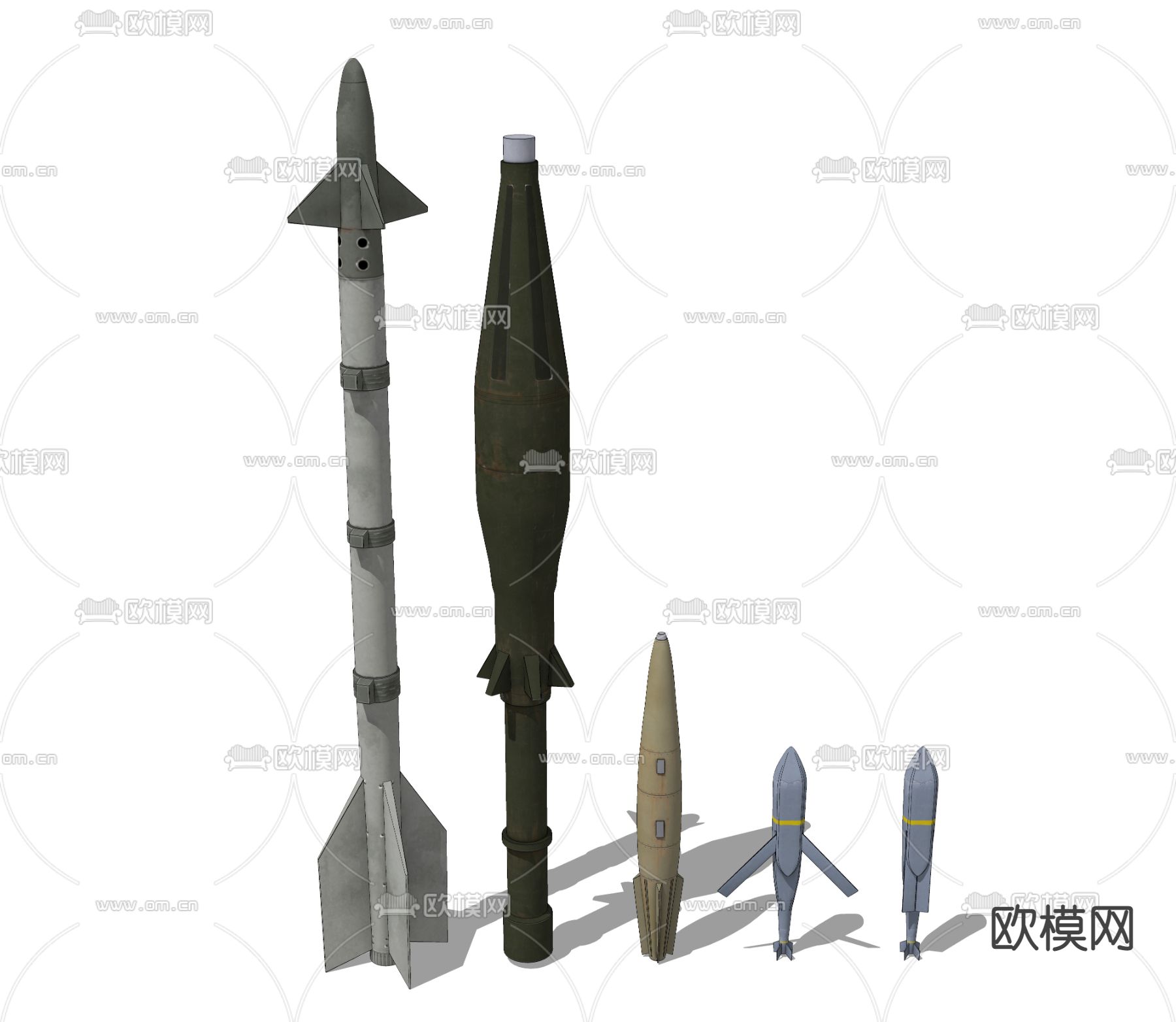 现代导弹组合su模型