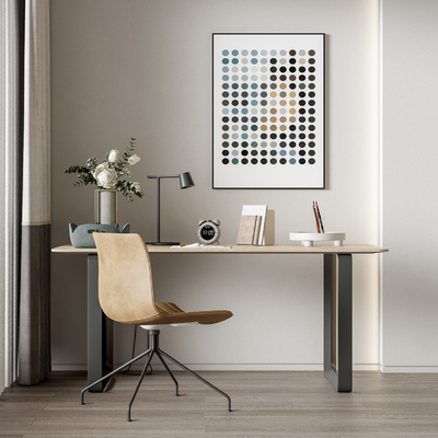 现代书桌椅su模型