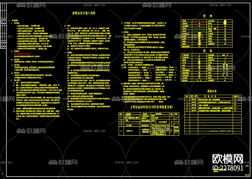 归仁诚德家园商住楼给排水cad施工图下载（渲染图2）