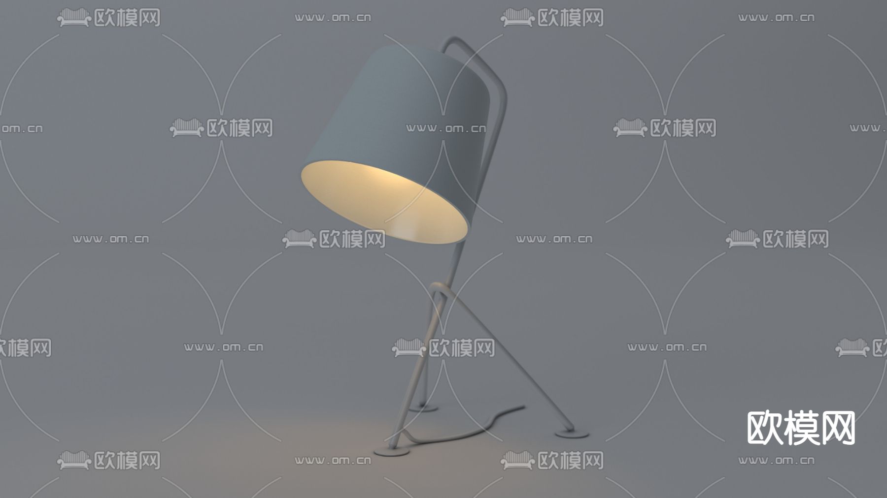 北欧简约金属台灯免费3d模型下载