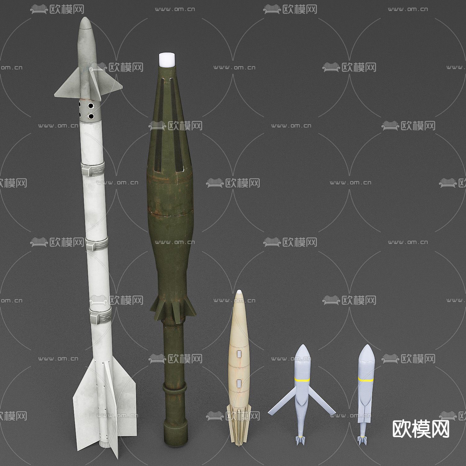 现代导弹组合su模型