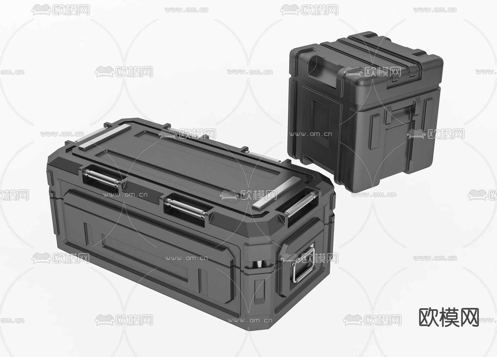 工业风收纳箱su模型