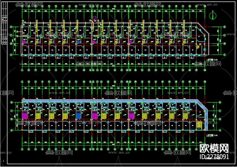 归仁诚德家园商住楼给排水cad施工图下载（渲染图4）